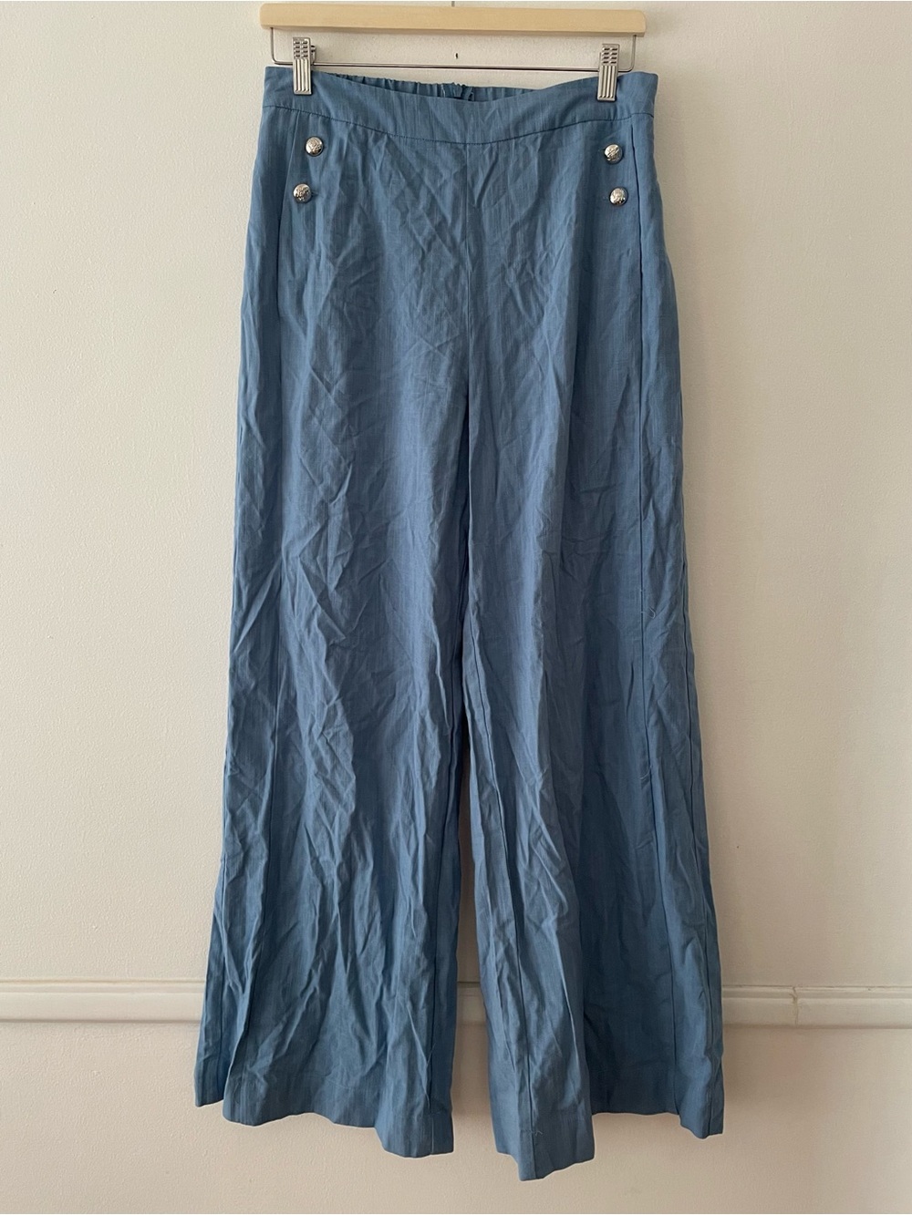 GLG Good Luck Gem Wide Leg Sailor Pants Size L